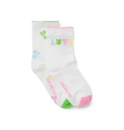 Janie and Jack Socks & Tights-Disney Mickey Mouse Tennis Sock 2-Pack white