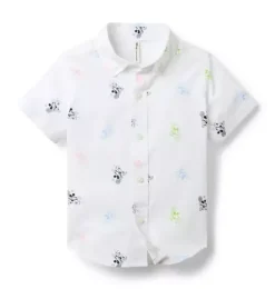 Janie and Jack Shirts-Disney Mickey Mouse Tennis Icon Shirt white mickey mouse tennis