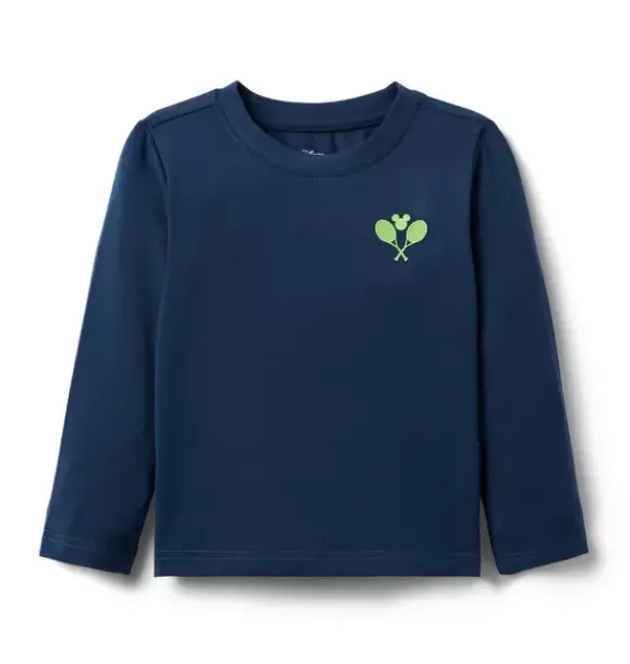 Janie and Jack Tees-Disney Mickey Mouse Tennis Tee navy