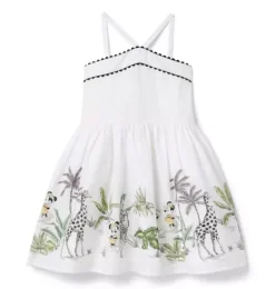 Janie and Jack Disney Mickey Mouse Safari|Dresses-Disney Minnie Mouse Explorer Dress white