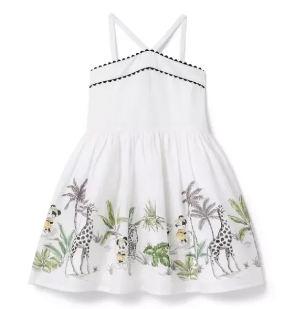 Janie and Jack Disney Mickey Mouse Safari|Dresses-Disney Minnie Mouse Explorer Dress white
