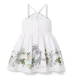 Janie and Jack Disney Mickey Mouse Safari|Dresses-Disney Minnie Mouse Explorer Dress white