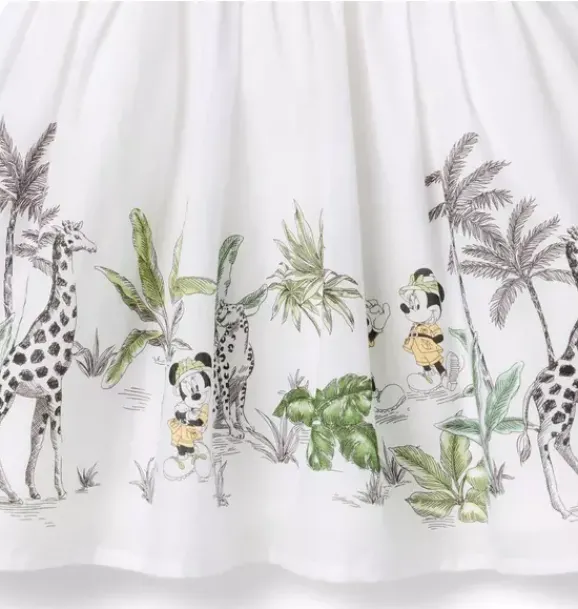 Janie and Jack Disney Mickey Mouse Safari|Dresses-Disney Minnie Mouse Explorer Dress white
