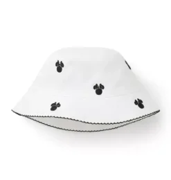 Janie and Jack Disney Mickey Mouse Safari|Hats, Scarves, & Gloves-Disney Minnie Mouse Icon Bucket Hat white minnie mouse