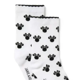 Janie and Jack Disney Mickey Mouse Safari|Socks & Tights-Disney Minnie Mouse Icon Sock white minnie mouse
