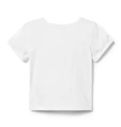 Janie and Jack Disney Mickey Mouse Safari|Short Sleeve Tops-Disney Minnie Mouse Safari Tee white