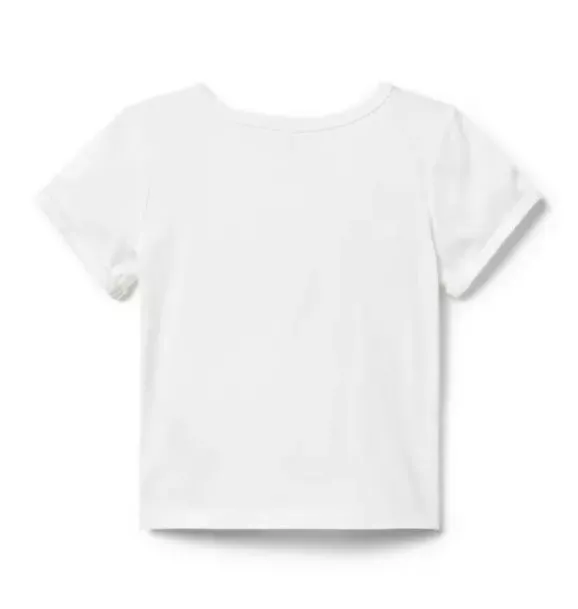 Janie and Jack Disney Mickey Mouse Safari|Short Sleeve Tops-Disney Minnie Mouse Safari Tee white