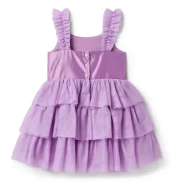 Janie and Jack Dresses-Disney Rapunzel Dress violet
