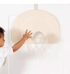 Janie and Jack Playroom-Doorway Basketball Hoop natural