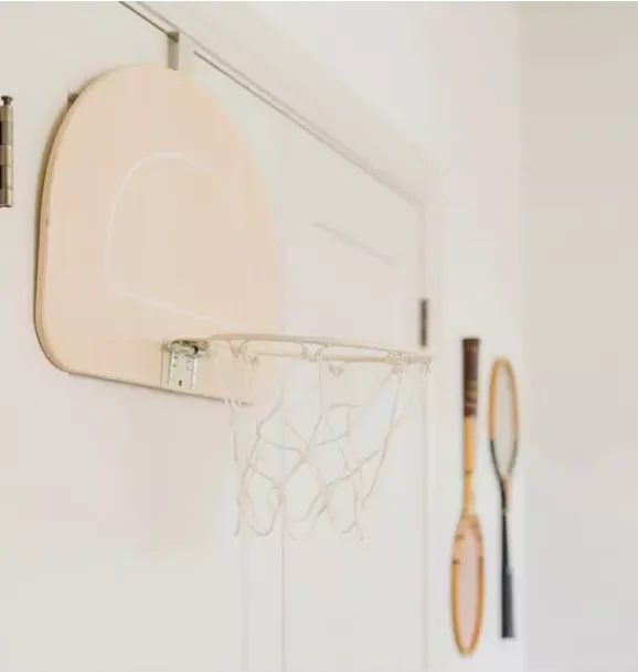 Janie and Jack Playroom-Doorway Basketball Hoop natural