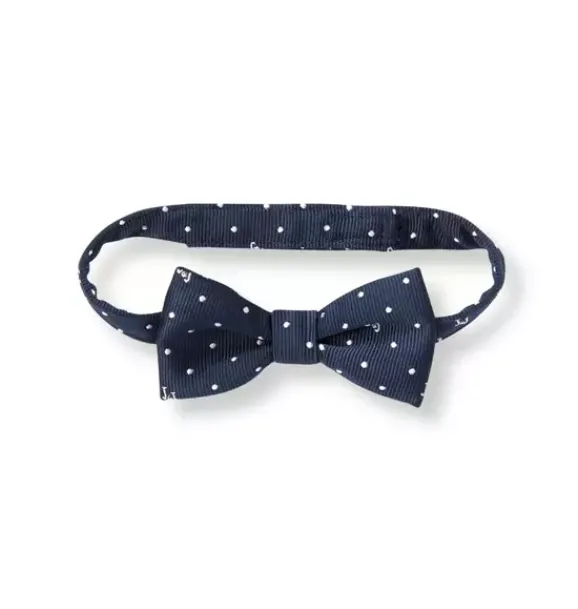 Janie and Jack Ties-Dot Logo Bowtie connor navy dot print