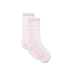 Janie and Jack Socks & Tights-Dot Sheer Sock pale pink