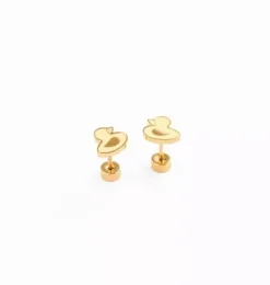 Janie and Jack Kids Accessories|Jewelry-Ducky Study Earrings yellow