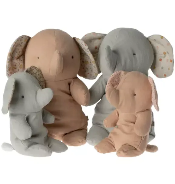 Janie and Jack Stuffed Animals-Elephant, Medium - rose