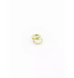 Janie and Jack Jewelry|Kids Accessories-Enamel Hoop Earrings green