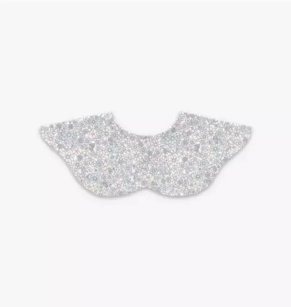 Janie and Jack Feeding Accessories|Nursery-Enchanted Wildflower Winglet Bib - ivory