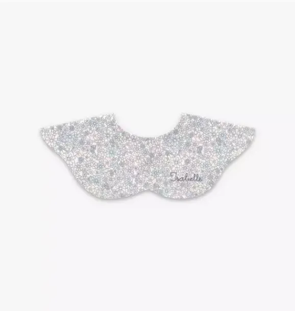 Janie and Jack Feeding Accessories|Nursery-Enchanted Wildflower Winglet Bib - ivory