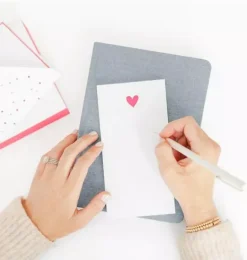 Janie and Jack Desk Accessories-Everyday Pad, Neon Heart multi