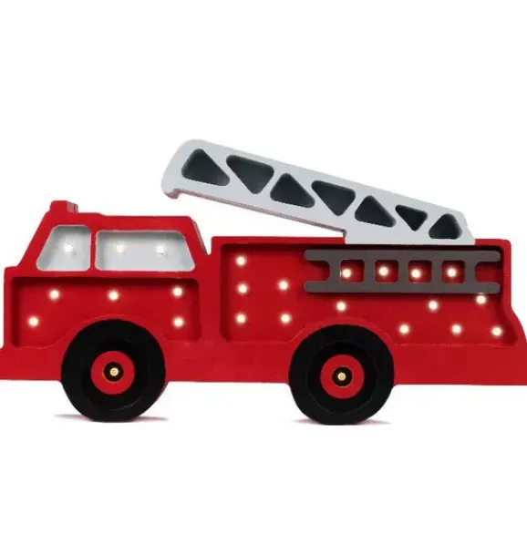 Janie and Jack Lighting-Fire Truck Lamp red