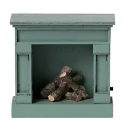 Janie and Jack Dolls-Fireplace, Mouse - blue