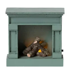 Janie and Jack Dolls-Fireplace, Mouse - blue