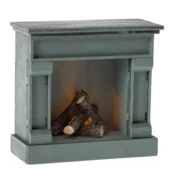 Janie and Jack Dolls-Fireplace, Mouse - blue