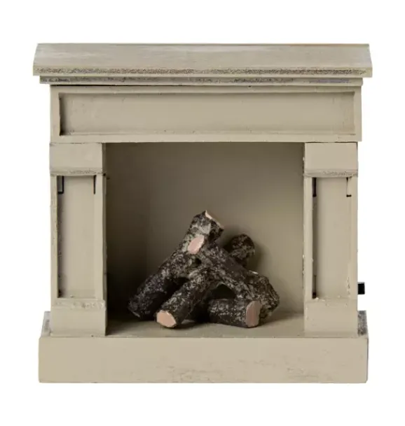Janie and Jack Dolls-Fireplace, Mouse - off white