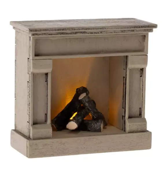 Janie and Jack Dolls-Fireplace, Mouse - off white