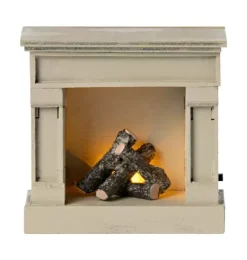 Janie and Jack Dolls-Fireplace, Mouse - off white