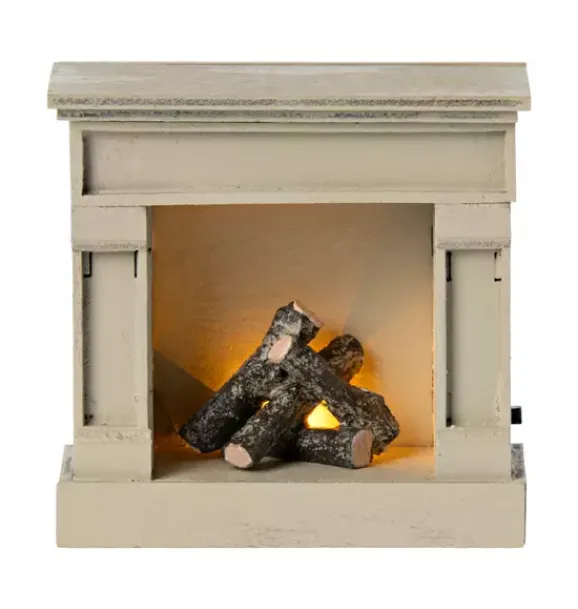 Janie and Jack Dolls-Fireplace, Mouse - off white