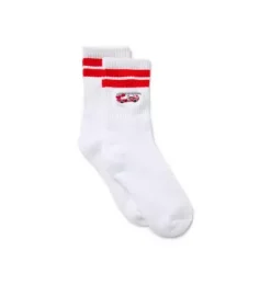 Janie and Jack Socks-Firetruck Crew Sock white