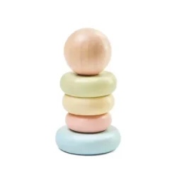 Janie and Jack Development Toys-First Stacking Ring - Pastel multi