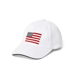 Janie and Jack Boy|Accessories-Flag Cap jet ivory