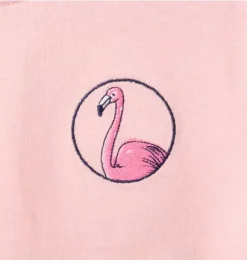 Janie and Jack Tees-Flamingo Tee strawberry milk