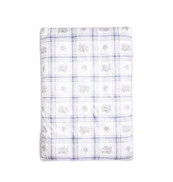 Janie and Jack Blankets And Quilts-Fleur + Stripe Toddler Duvet Set - ivory