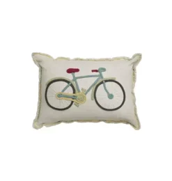 Janie and Jack Decorative Pillows And Throws-Floor Cushion Bike natural
