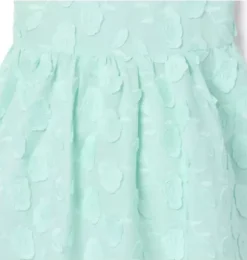 Janie and Jack Dresses-Floral Appliqué Dress light aqua