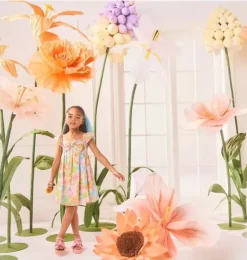 Janie and Jack Family Matching|Dresses-Floral Bow Dress white floral