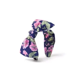 Janie and Jack Swim Outfits|Hair-Floral Bow Headband deep sapphire floral
