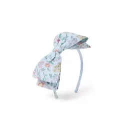 Janie and Jack Swim Outfits|Hair-Floral Bow Headband light blue floral