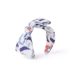 Janie and Jack Hair-Floral Bow Headband white floral