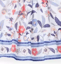 Janie and Jack Dresses-Floral Bow Strap Dress white floral