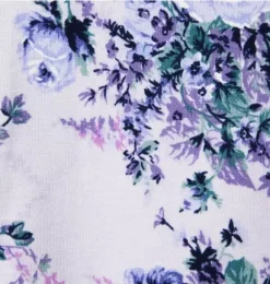 Janie and Jack Pants-Floral Button Cuff Ponte Pant lilac floral