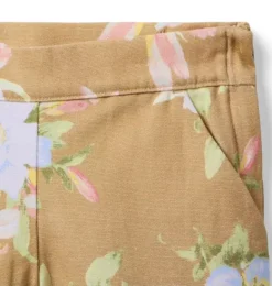 Janie and Jack Matching Sets|Skirts & Shorts-Floral Canvas Short iced latte floral