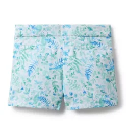 Janie and Jack Skirts & Shorts|Matching Sets-Floral Canvas Short white floral