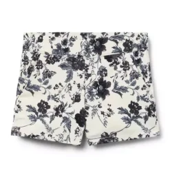 Janie and Jack Skirts & Shorts|Matching Sets-Floral Canvas Short freshwater pearl floral
