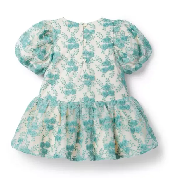 Janie and Jack Dresses-Floral Fête Dress light teal floral