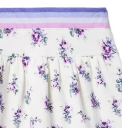 Janie and Jack Skirts & Shorts-Floral Fleece Skirt white floral