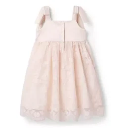 Janie and Jack Dresses-Floral Lace Celebration Dress light pink