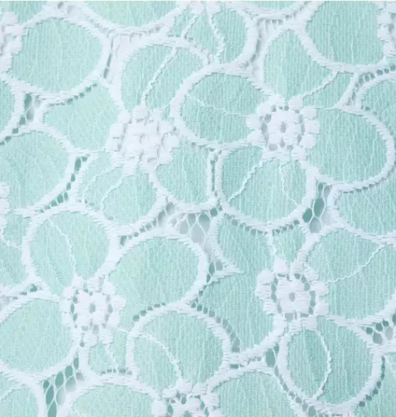 Janie and Jack Dresses-Floral Lace Collared Dress soft turquoise floral